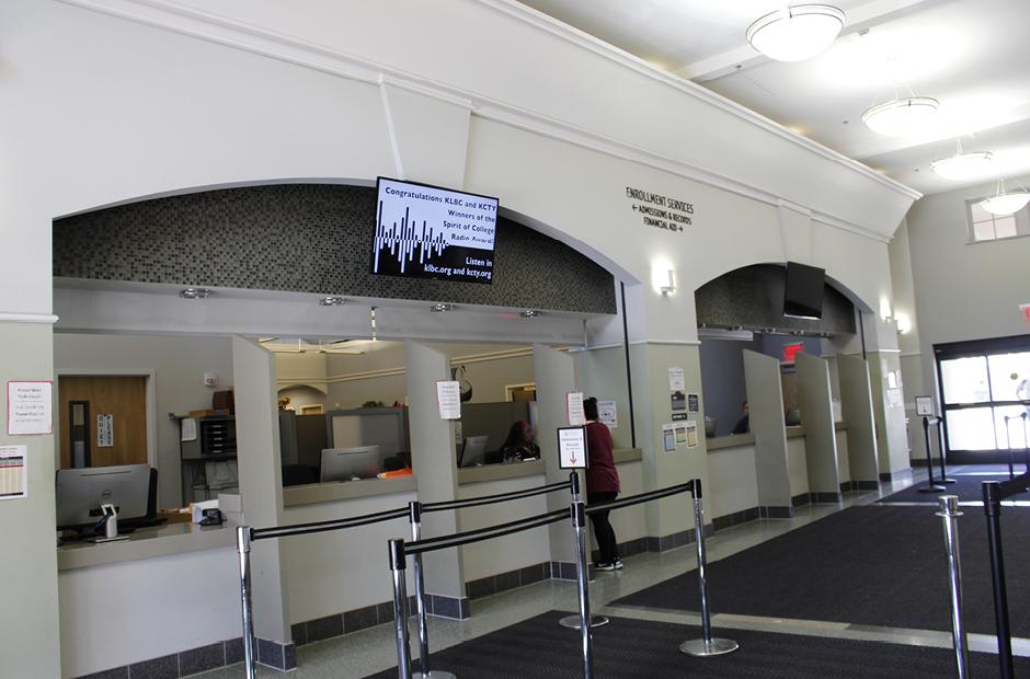 LBCC Enrollment Services office at LAC campus building A