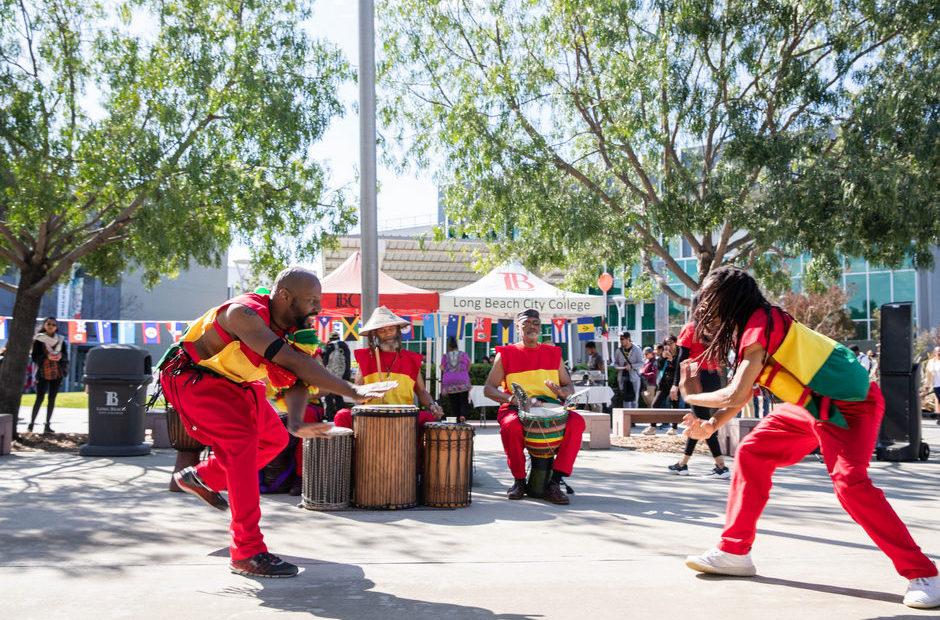 Dancers at the Black heritage kickoff celebration.