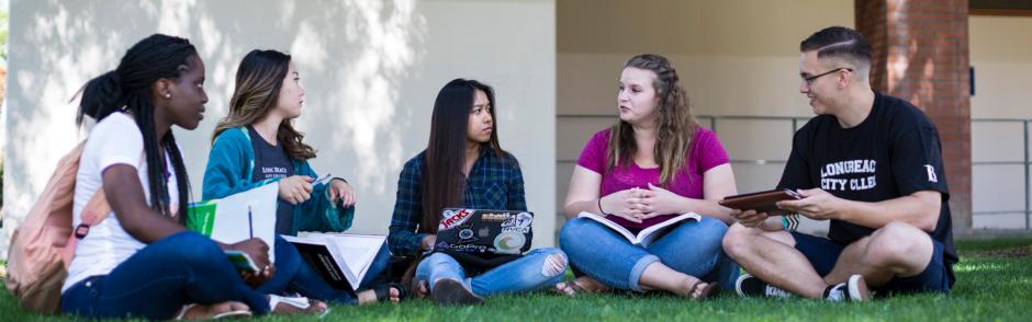 LBCC Student Body discussing on campus