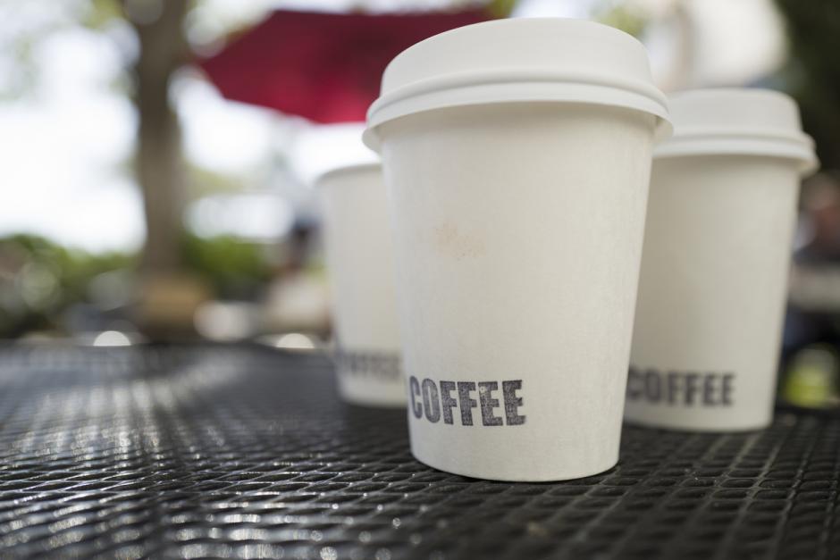 To go Coffee cups on a table