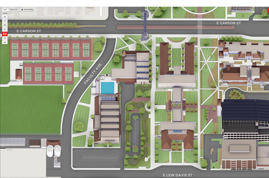 A virtual map of LBCC.