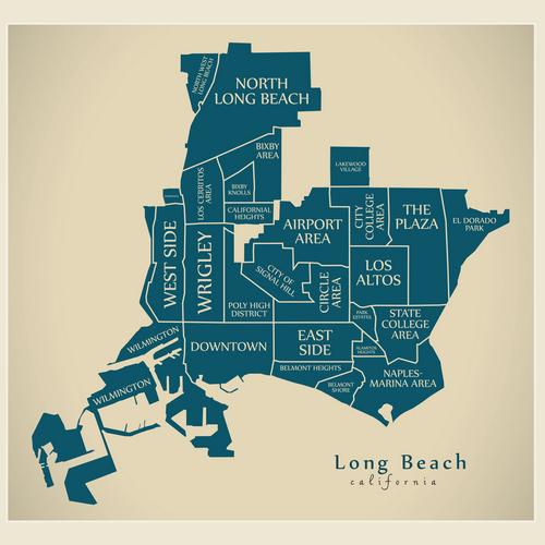 Map of Long Beach