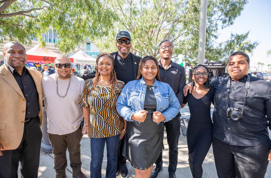 Faculty & staff at the Black Heritage kickoff celebration.