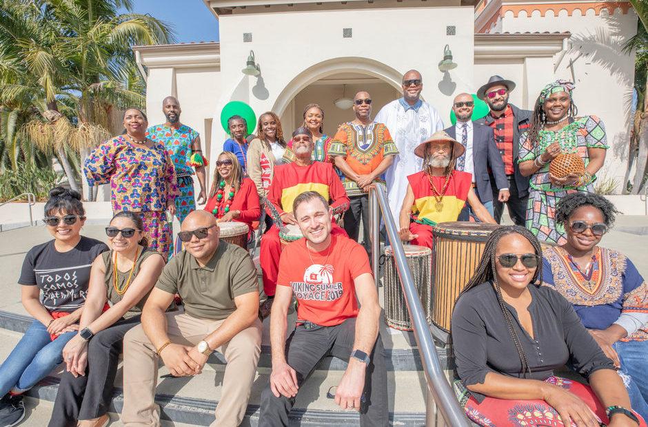 Faculty & staff at the Black Heritage kickoff celebration.