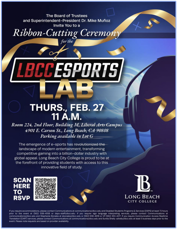 E-sports Lab Ribbon Cutting flyer