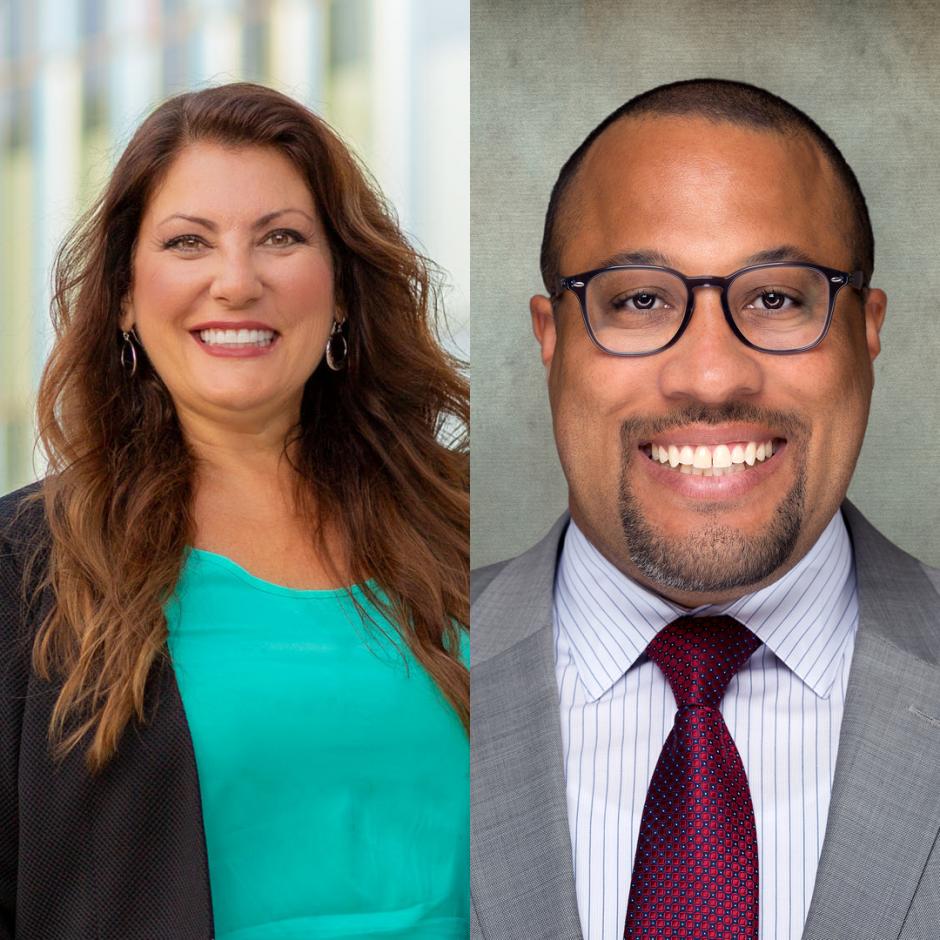 Headshot of Vice Mayor Cindy Allen & Trustee Uduak-Joe Ntuk 