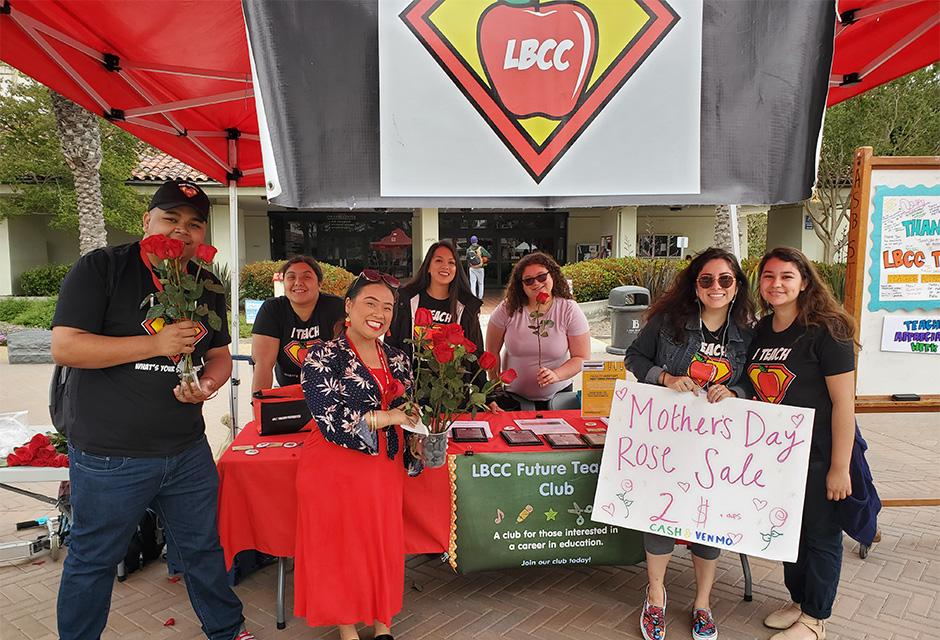 Future Teachers run a fundraiser during Teacher Appreciation Week. The club is a great way to meet students on education pathways!